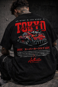 BLACK TOKYO OVERSIZED CAR TEE